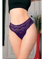 Bantı Dantelli Lacivert Seksi Kadın Külot NightLight 9165-4 Lacivert detay görünüm