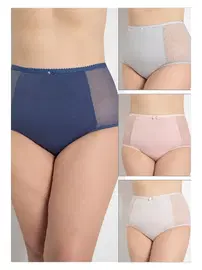 Confeo Battal Tüllü Bato 4lü Paket Kadın Külot Confeo C804-515