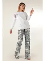 Bayan Pijama Takımı Miorre 001-015114 Ekru görsel 4