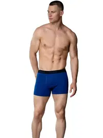 Gümüş Bel Lastikli Likralı Pamuklu Erkek Boxer 3074 Gümüş 3074