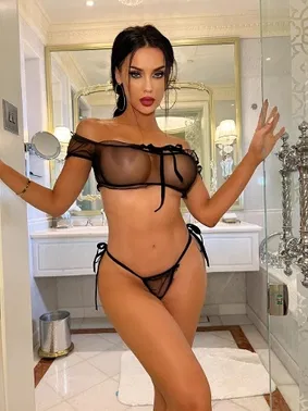 Beleng Transparan Bağlamalı Fantazi Sütyen Takım Beleng 5310