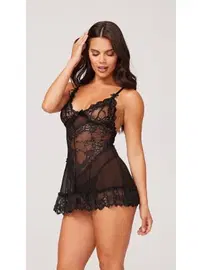 Beleng Süper Mini Dantelli Erotik Kadın Gecelik Beleng 6050