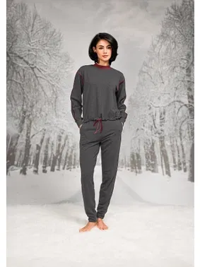 Doreanse Beli Lastikli Uzun Kollu Sweatshirt Pantalon Takım Doreanse 26K4094