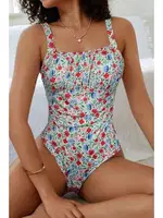 Çok Renkli Çiçek Baskılı Askılı Mayo Bella Notte M-9009 Çok Renkli farklı açı