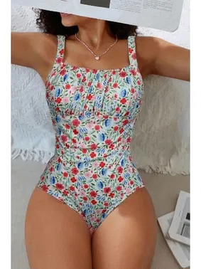 Bella Notte Çok Renkli Çiçek Baskılı Askılı Mayo Bella Notte M-9009 - Alternatif Görünüm