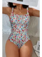 Çok Renkli Çiçek Baskılı Askılı Mayo Bella Notte M-9009 Çok Renkli detay görünüm