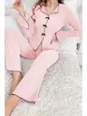 Pembe Uzun Kollu Pamuklu Pijama Takımı Bella Notte 7103