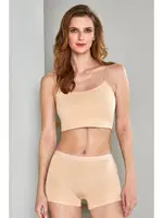 Penye Kadın Boxer Külot 12'li Berrak 11556 Ten