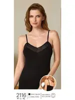 Ayarlı İp Askılı Kadın Atlet Berrak 2116 Siyah