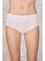 Yüksek Belli Kadın Bato Külot 12'li Berrak 2321 Beyaz detay görünüm