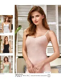 Berrak Pamuklu İnce Askılı Kadın Atlet Berrak 7027