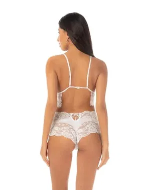 Loomerie Beyaz Dantel Seksi Kadın Büstiyer Takım Loomerie 821 - Alternatif Görünüm