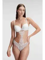 Beyaz Dantelli Sütyen String Takım Anıl 4840