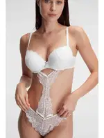 Beyaz Dantelli Sütyen String Takım Anıl 4840 detay görünüm