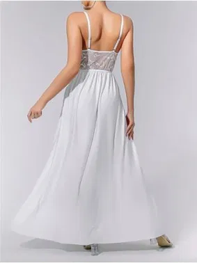 Lily Bianca Beyaz Tül Uzun Erotik Kadın Gecelik Lily Bianca LB-214 - Alternatif Görünüm