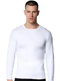 Gümüş Beyaz Uzun Kollu Likralı Erkek Fanila Atlet Gümüş 4022