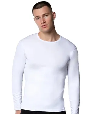 Gümüş Beyaz Uzun Kollu Likralı Erkek Fanila Atlet Gümüş 4022 - Alternatif Görünüm