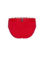 Likralı Biyeli Kırmızı Geniş Lastikli Erkek Slip Darkzone 6806 Görsel detay görünüm