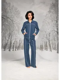 Doreanse Biyeli Önden Fermuarlı Cepli Pantolon T-shirt Takım Doreanse 26K4102