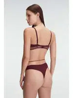 Bordo Dantelli Sütyen String Takım Anıl 4839 Vişne farklı açı