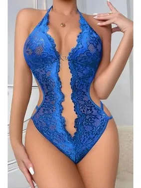 missisX Boyundan Bağlamalı Dantel Kalpli Fantazi Babydoll MissisX 609