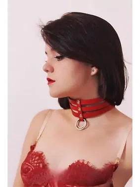 missisX Kırmızı Boyunluk Kolye Aksesuar Kolye missisX 5003 - Alternatif Görünüm