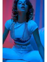 Harness Büstiyer Kemer Askılı Harness Aksesuar missisX 3495 Siyah farklı açı