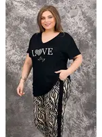 Büyük Beden Anne Pijama Takımı Lady 10954 farklı açı