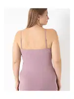 Büyük Beden Likralı Tüllü İp Askılı Kadın Atlet Confeo C801-004 Vizon görsel 4