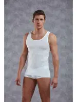 Büyük Beden Modal Erkek Atlet Doreanse 2000P Beyaz