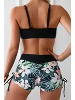 Büzgü Ayarlı Bikini Üstü Angelsin MS43889 Siyah Siyah detay görünüm