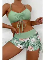 Büzgü Ayarlı Bikini Üstü Angelsin MS43889 Yeşil Yeşil görsel 4