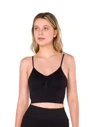 FormActive Büzgülü Örme Dikişsiz Crop Büstiyer FormActive 2000