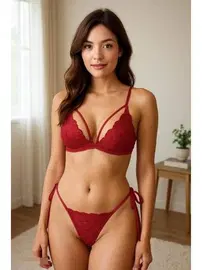 Venlisa Çapraz Askılı Dantel Sütyen Seti Venlisa V1703