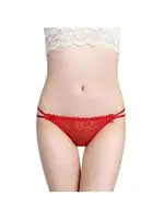 Çapraz Bantlı Dantelli Kadın String Külot Venlisa 104 Kırmızı görsel 4