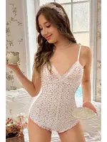 Çiçek Desenli Askılı Tulum Gecelik Body Merry See  MS 2376 Çok Renkli görsel 4