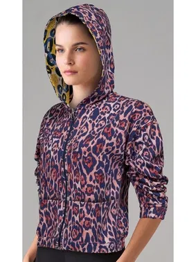 Doreanse Çift Taraflı Kapüşonlu Desenli Kadın Mont Doreanse 4331