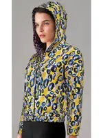 Çift Taraflı Kapüşonlu Desenli Kadın Mont Doreanse 4331 detay görünüm