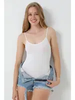 Çıtçıtlı Askılı Yumuşak Kadın Body FormActive 2200 Beyaz görsel 5