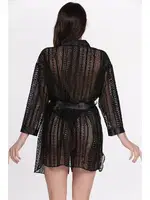 Dantel Saten Şeritli Fantezi Sabahlık SHE 2038 görsel 5