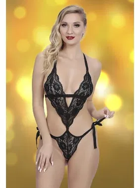 SHE Dantelli Fantezi Siyah Body SHE 2108