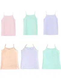 Öztaş Dantelli Likralı İp Askılı Kız Çocuk Atlet 3 lü Paket Öztaş 4629-F