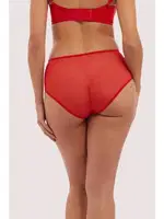 Transparan Dantelli Şerit Detaylı Fantazi String Külot Venlisa 6200 Kırmızı görsel 4