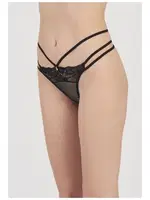 Dantelli Siyah String Kadın Külot Moonlight 3216 Siyah