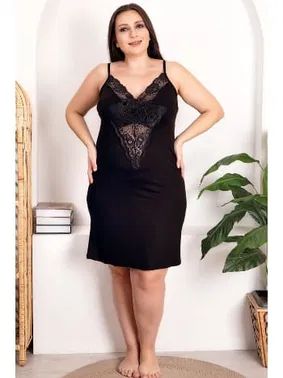 Lady Dantelli Viskon 2li Lüks Gecelik Sabahlık Takımı Lady 19220 - Alternatif Görünüm