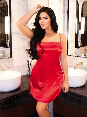 Pink Night Dekolteli Kırmızı Erotik Gecelik Pink Night 3834 - Alternatif Görünüm