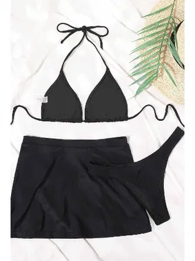 Angelsin Deniz Etekli 3 Lü Bikini Takım (Çıkartilabilir Kaplı) Angelsin MS 4392 - Alternatif Görünüm