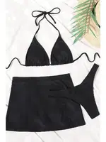 Deniz Etekli 3 Lü Bikini Takım (Çıkartilabilir Kaplı) Angelsin MS 4392 Siyah farklı açı