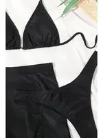 Deniz Etekli 3 Lü Bikini Takım (Çıkartilabilir Kaplı) Angelsin MS 4392 Siyah görsel 4