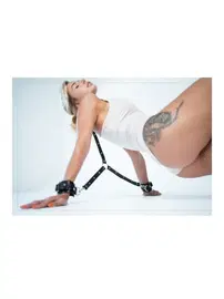 missisX Deri Fantezi Esaret Kelepçesi Harness MissisX 8022